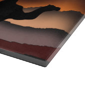 Camel Cutting Board mit Deser Sunset Schneidebrett (Ecke)