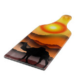 Camel Cutting Board Wüste Sunset Schneidebrett (Ecke)