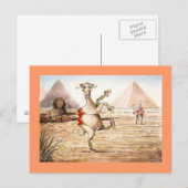 Camel Dance Postcard Postkarte (Vorne/Hinten)