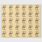 Camel Desert Animal Funny Geschenkpapier (Flach)