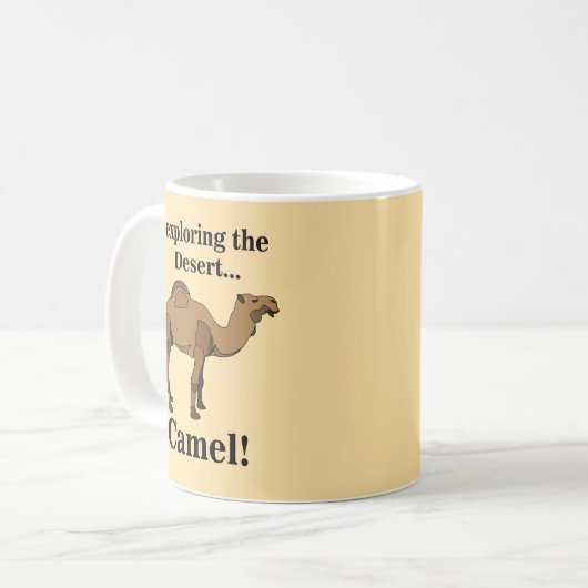 Camel Desert Animal Funny Kaffeetasse (Vorderseite Links)