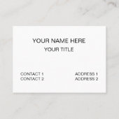 Camel Desert Animal Funny Visitenkarte (Rückseite)