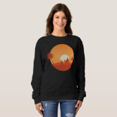 Camel Desert Sunset Oasis Morocco Sweatshirt (Vorne ganz)