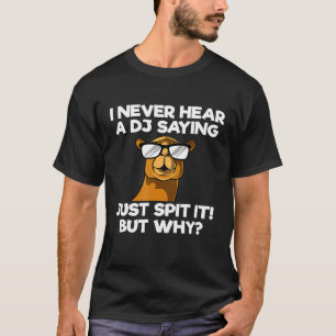 Camel Dessert Animali Disk Jockey Edm Dromedary T-Shirt