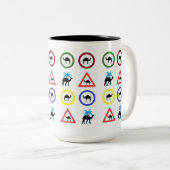 Camel Dromedary Coffee Mug Zweifarbige Tasse (VorderseiteRechts)