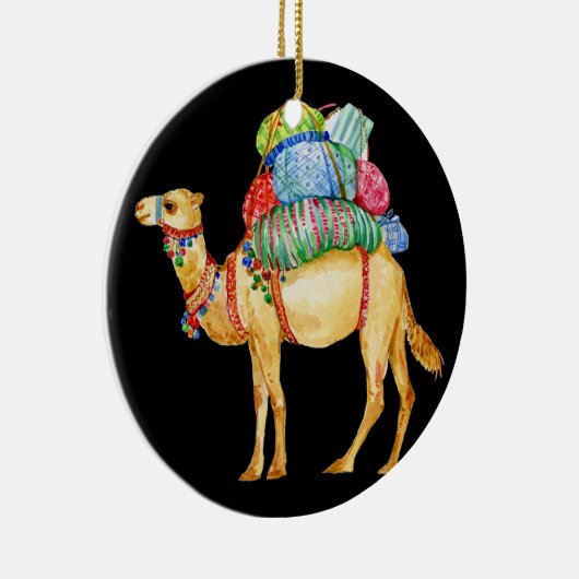 Camel Dromedary Keramik Ornament (Rechts)