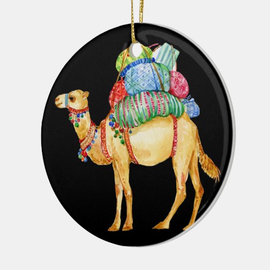 Camel Dromedary Keramik Ornament (Links)