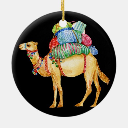 Camel Dromedary Keramik Ornament (Hinten)