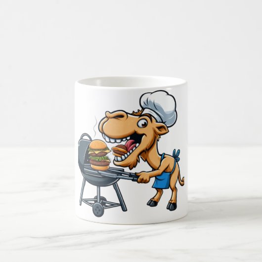 Camel eating a hamburger kaffeetasse (Mittel)