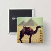 Camel egypt Pyramiden Button (Vorne & Hinten)