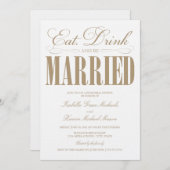 Camel essen, trinken & Verheiratet sein | Abendess Einladung (Vorne/Hinten)