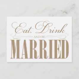 Camel essen, trinken & Verheiratet sein | Einschli Begleitkarte