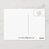 Camel - farbenfrohe antike BuchIllustration Postkarte (Rückseite)