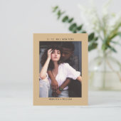 Camel Foto Wedding Save the Date Einladung Postkarte (Stehend Vorderseite)