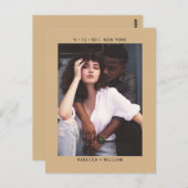 Camel Foto Wedding Save the Date Einladung Postkarte (Vorne/Hinten)