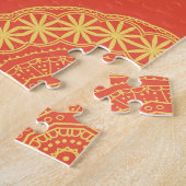 Camel Frame: Vintage Wüstenkarte Puzzle (Seite)