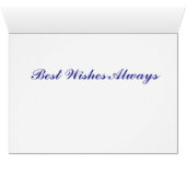 Camel Gedicht Grußkarte. (Innenansicht Horizontal (Unten))