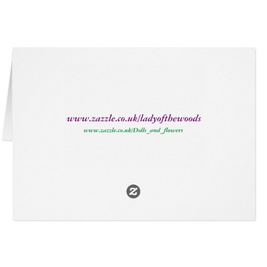 Camel Gedicht Grußkarte. (Rückseite Horizontal)