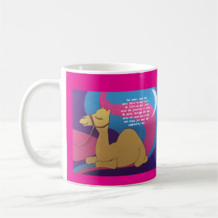Camel Gedicht Grußkarte. Kaffeetasse