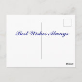 Camel Gedicht Grußkarte. Postkarte (Rückseite)