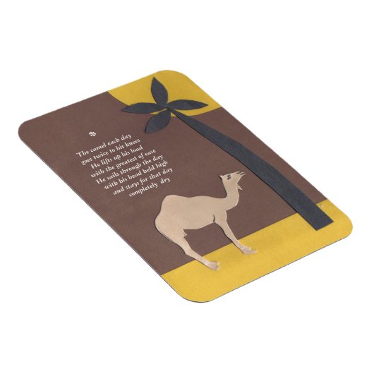 Camel Gedicht Magnet (Rechte Seite)