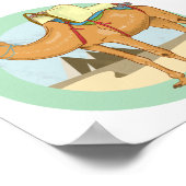 Camel Giza Pyramids Poster (Ecke)