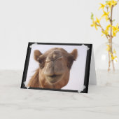 Camel Greeting Card Karte (Gelbe Blume)