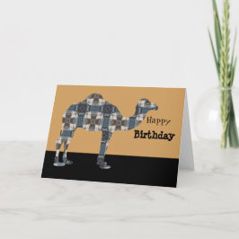 Camel Happy Birthday Karte