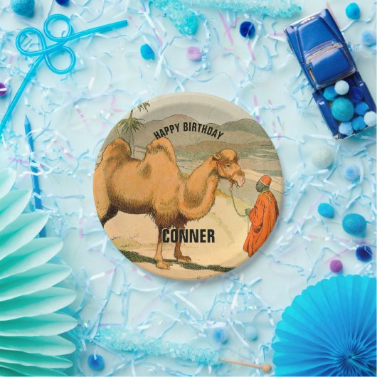 Camel Happy Birthday Party Pappteller (Party)