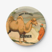 Camel Happy Birthday Party Pappteller (Vorderseite)