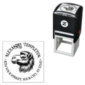 Camel Head Zeichn Name Rücksendeadresse #1P Permastempel (Beispiel)