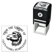 Camel Head Zeichnend "From the Library" #1P Permastempel (Beispiel)