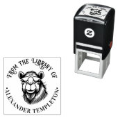 Camel Head Zeichnend "From the Library" #2P Permastempel (Beispiel)