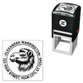 Camel Head Zeichnend Name Rücksendeadresse Permastempel (Beispiel)