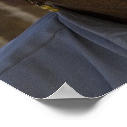 Camel Herder in Rajasthan Poster (Ecke)