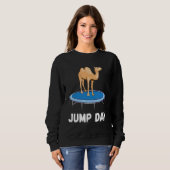 Camel Jump Day Jumping Camel Playing Arabian Camel Sweatshirt (Vorne ganz)