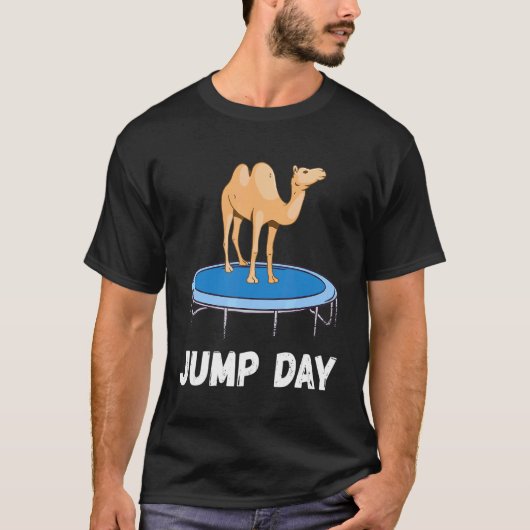 Camel Jump Day Jumping Camel Playing Arabian Camel T-Shirt (Vorderseite)