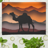 Camel Kitchen Handtuch Sunset Wüste (Gefaltet)