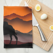 Camel Kitchen Handtuch Sunset Wüste (Viertel Falte)