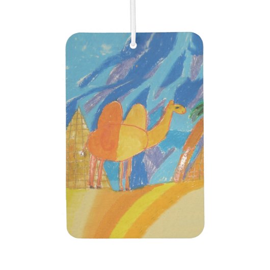 Camel Kunst von Kindern Autolufterfrischer (Vorderseite)