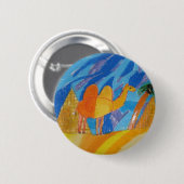Camel Kunst von Kindern Button (Vorne & Hinten)