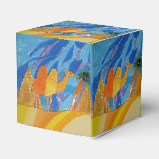 Camel Kunst von Kindern Geschenkschachtel (Rückseite)