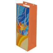 Camel Kunst von Kindern Geschenktüte Für Weinflaschen (Vorderseite Schrägansicht)