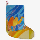 Camel Kunst von Kindern Kleiner Weihnachtsstrumpf (Vorderseite)