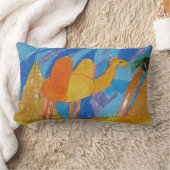 Camel Kunst von Kindern Lendenkissen (Decke)