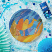 Camel Kunst von Kindern Pappteller (Party)