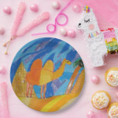 Camel Kunst von Kindern Pappteller (Party)