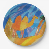 Camel Kunst von Kindern Pappteller (Vorderseite)