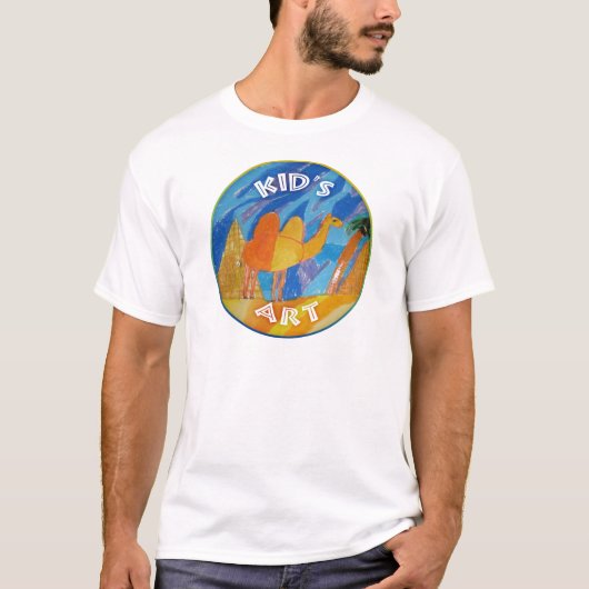 Camel Kunst von Kindern T-Shirt (Vorderseite)