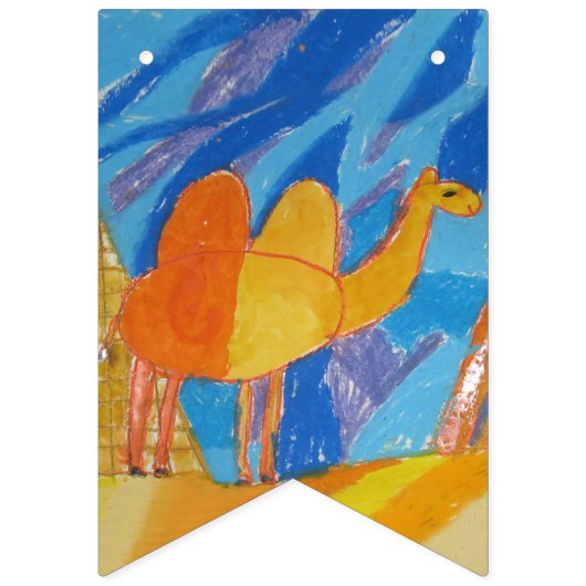 Camel Kunst von Kindern Wimpelkette (Zweite Fahne)